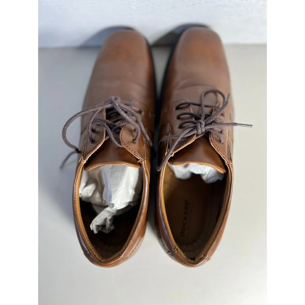 Dockers 9.5W 9.5 Stiles Mens Oxford Dress Shoes Mahogany 90-44032 Brown